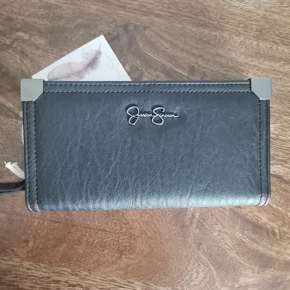 New Jessica Simpson Black Wallet Frankie Bifold - Picture 1 of 7